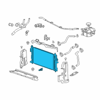 OEM 2018 Cadillac XTS Radiator Diagram - 22905572