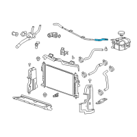 OEM 2018 Cadillac XTS Overflow Hose Diagram - 23166798