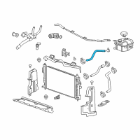 OEM 2016 Cadillac XTS Reservoir Hose Diagram - 22965100