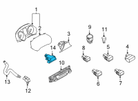 OEM 2020 Nissan Sentra Switch Assy-Hazard Diagram - 25290-6LA0A