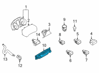 OEM 2021 Nissan Sentra Controller Assy-Air Conditiner Diagram - 27500-6LB4A