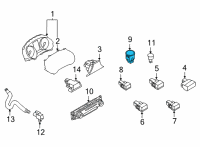 OEM 2020 Nissan GT-R Control Assembly-Lighting Diagram - 28576-5RA0A