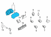 OEM 2020 Nissan Sentra Instrument Comb Diagram - 24810-6LB0B