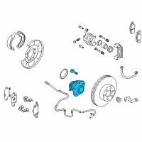 OEM 2016 Nissan Quest Hub Assy-Rear Diagram - 43202-JP00A