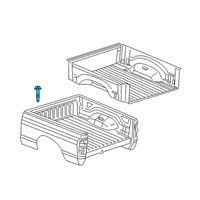 OEM 2017 Ram 3500 Screw-HEXAGON FLANGE Head Diagram - 6506948AA