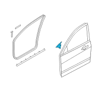 OEM Ford Focus Front Weatherstrip Diagram - 9S4Z-1520520-A