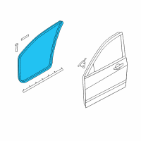 OEM 2010 Ford Focus Door Weatherstrip Diagram - 8S4Z-6320708-A