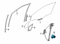 OEM Toyota RAV4 Prime Window Motor Diagram - 85720-0R070