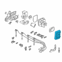 OEM 1996 Acura Integra Control Module, Engine Diagram - 37820-P75-A02