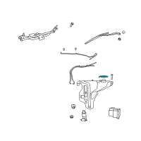 OEM 2015 Jeep Wrangler Cap-Washer Reservoir Diagram - 55077261AA