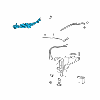 OEM 2020 Dodge Journey Motor-Windshield WIPER Diagram - 68030272AA