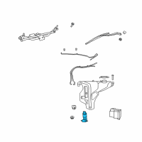 OEM 2006 Dodge Charger Motor-Washer, HEADLAMP Diagram - 5012060AA