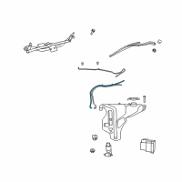 OEM 2009 Dodge Journey Hose-Windshield Washer Diagram - 5116306AF