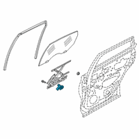 OEM 2021 Infiniti QX50 Motor Assy-Regulator, LH Diagram - 80731-5RB1B