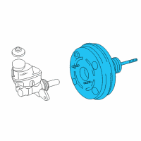 OEM Toyota Tacoma Booster Assembly Diagram - 44610-04182