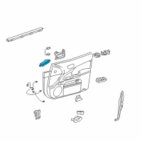 OEM 2009 Lexus GS350 Switch, Seat Memory Diagram - 84927-30070