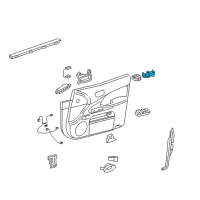 OEM 2009 Lexus GS450h Master Switch Assembly Diagram - 84040-30160