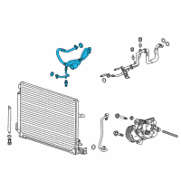 OEM 2015 Cadillac ATS Discharge Hose Diagram - 23145386