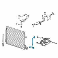 OEM 2013 Cadillac ATS Front AC Tube Diagram - 22784872