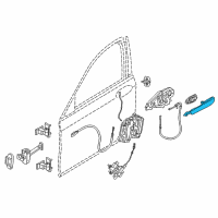 OEM 2017 BMW 740i xDrive Outer Left Painted Door Handle Diagram - 51-21-7-392-137