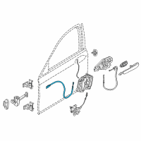 OEM 2021 BMW 740i xDrive Bowden Cable, Door Opener, Front Diagram - 51-21-7-337-997