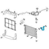 OEM 2013 Chevrolet Sonic Upper Hose Diagram - 96958148