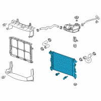 OEM 2018 Chevrolet Sonic Radiator Diagram - 95298551