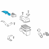 OEM Toyota Highlander Air Inlet Diagram - 17752-0P090
