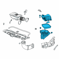 OEM Chevrolet Air Cleaner Assembly Diagram - 84789794