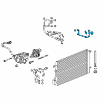 OEM Chevrolet Spark EV Front AC Hose Diagram - 95366493