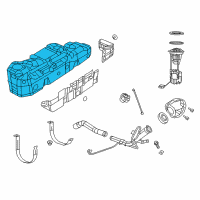 OEM 2010 Dodge Ram 1500 Fuel Tank Diagram - 68166431AC