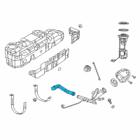 OEM Ram 1500 Hose-Fuel Filler Diagram - 68322805AB