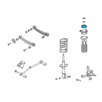 OEM 2002 Hyundai Accent INSULATOR-STRUT Diagram - 55311-25000