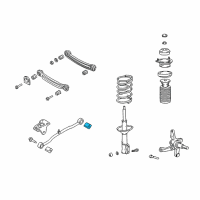 OEM 2005 Hyundai Accent Bush-Trailing Arm Diagram - 55119-25000