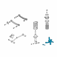 OEM 2000 Hyundai Accent Carrier Assembly-Rear Axle, LH Diagram - 52750-25000