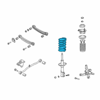 OEM Hyundai Accent Spring-Rear Diagram - 55330-25000