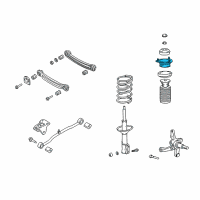 OEM 2000 Hyundai Accent Suspension Strut Mount Diagram - 55320-25000