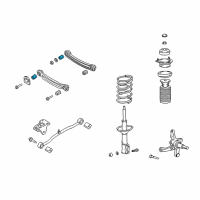 OEM 2001 Hyundai Accent Bush-Rear Suspension Rear Arm Diagram - 52773-25100