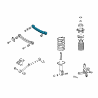 OEM 2002 Hyundai Accent Arm Assembly-Rear Suspension Rear, LH Diagram - 55210-25000