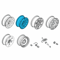 OEM 2012 Ford F-150 Wheel, Alloy Diagram - AL3Z-1007-G