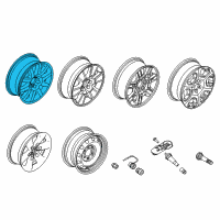 OEM 2010 Ford F-150 Wheel, Alloy Diagram - 9L3Z-1007-G