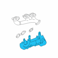 OEM GMC Sierra 1500 Heat Shield Diagram - 12592085