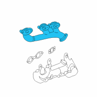 OEM Chevrolet Express Exhaust Manifold Diagram - 12592083