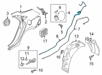 OEM Hyundai Cable Assembly-T/LID Release Diagram - 81280-AA000