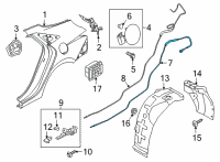 OEM 2021 Hyundai Elantra Catch & Cable Assembly-Fuel Filler Diagram - 81590-AA000
