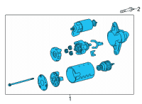 OEM 2022 Toyota Corolla Cross Starter Diagram - 28100-F2110