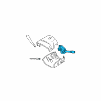 OEM 2001 Ford Taurus Combo Switch Diagram - YF1Z-13K359-AAB