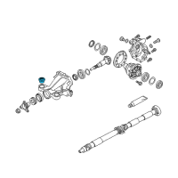 OEM 2017 Infiniti Q70 INSULATOR-Differential Mounting Diagram - 55476-1MC0C