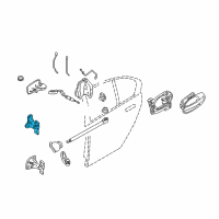 OEM 2004 BMW 760i Door Hinge, Top Left Diagram - 41-51-7-176-859