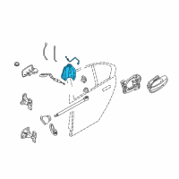 OEM BMW 335xi Left System Latch Diagram - 51-22-7-202-147